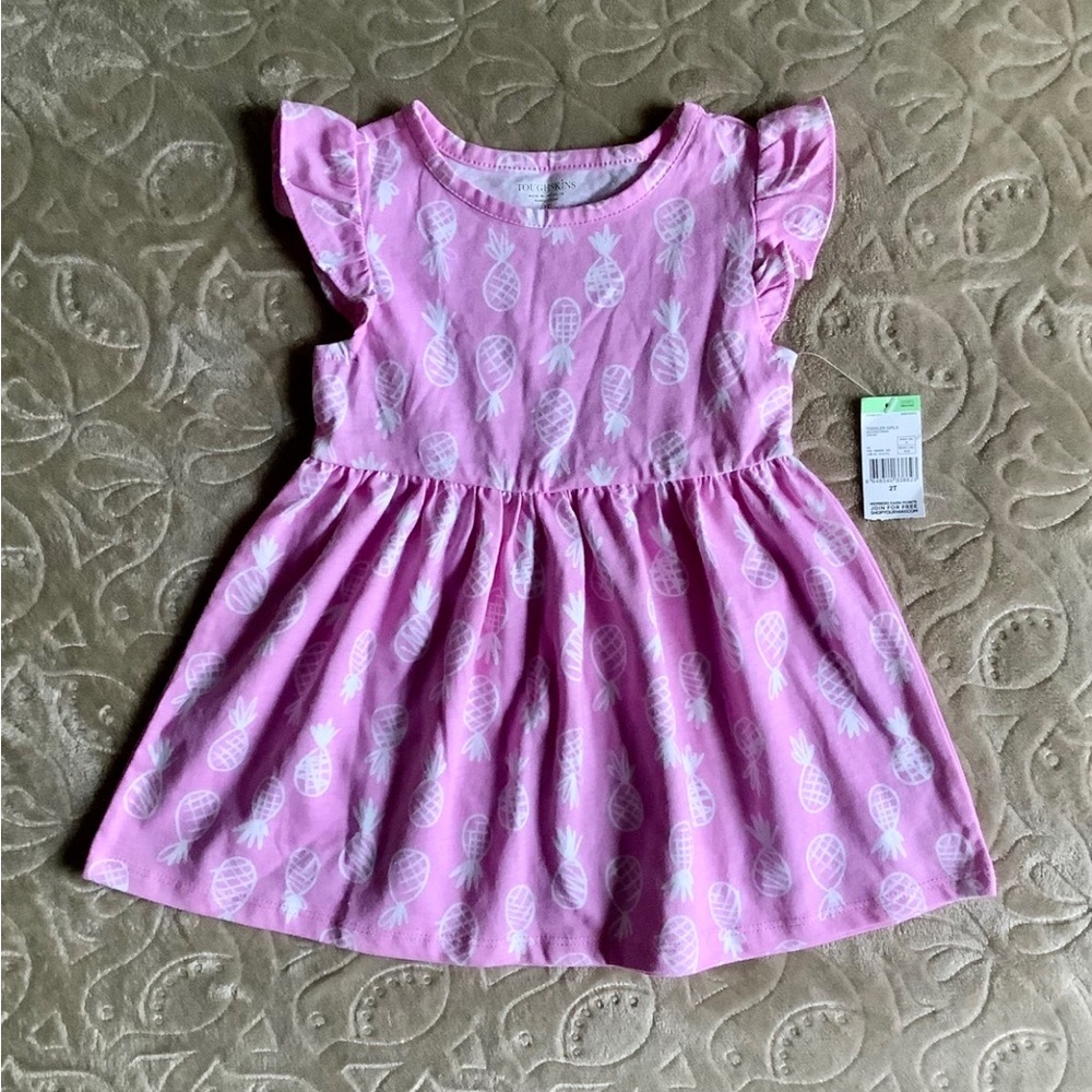 TOODLER GIRLS SKATERS DRESS -THOUGHSKIN - COLOR ORCHID PINK- SIZE 2T